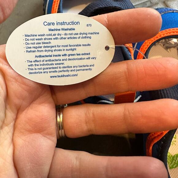 NEW Tsukihoshi Blue/Orange Mary Jane Neo Shoes, Sz 7.5 (EU 24, fits big!) - Picture 8 of 10